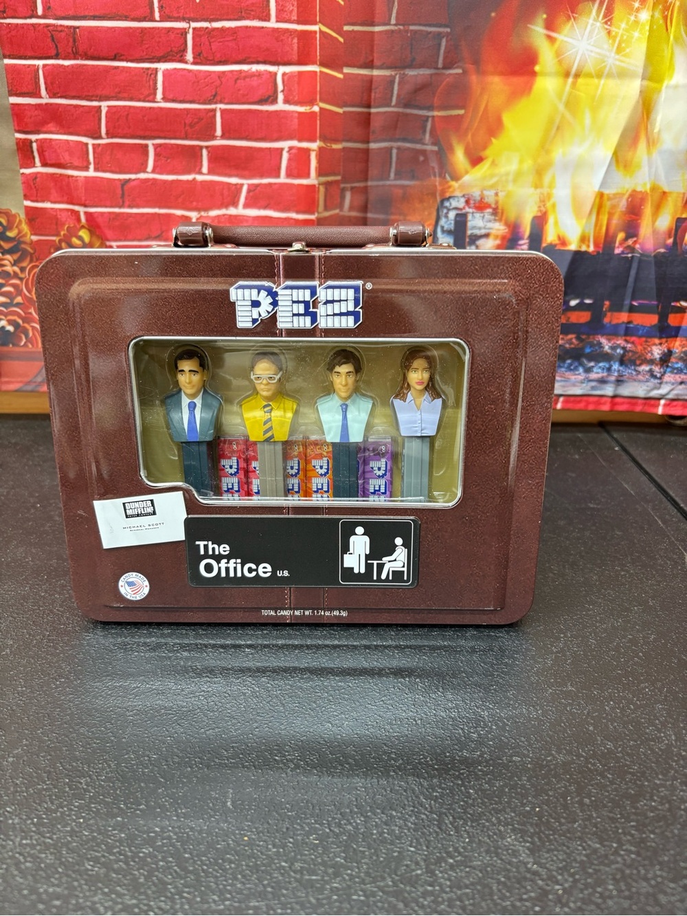 PEZ The Office Tin Gift Set - Brown